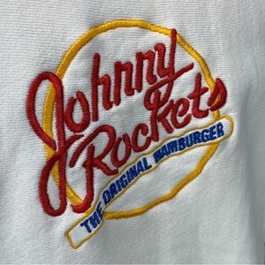 Vintage Champion Sweatshirt Size L Reverse Weave Warm Up Johnny Rockets STAINS